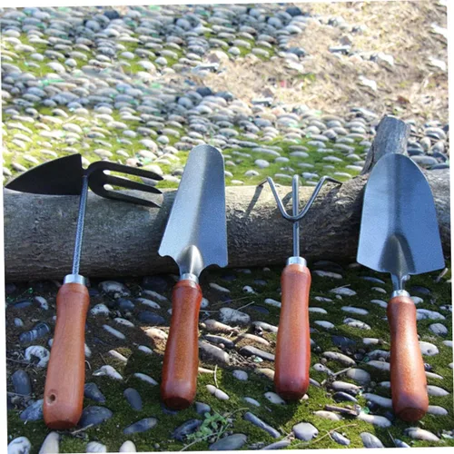 Vista 7 de VICASKY 1set Mini Iron Garden Tools Set Thicken Stoving Varnish Shovels for Planting Weeding Cultivating Durable and Lightweight Gardening Tools for