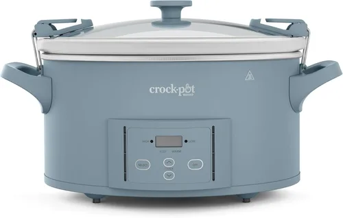 Vista 9 de Crock-Pot Cook & Carry - Olla de cocción lenta programable de 6 cuartos de galón con temporizador digital de acero inoxidable (CPSCVC60LL-S) paquete
