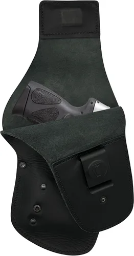 Vista 19 de Urban Carry LockLeather Funda G3 Holster - Diseño híbrido de cuero/polímero para ocultación óptima Disponible en tamaños Cadete, Trooper, Teniente