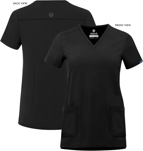 Vista 5 de Adar Addition Scrubs - Camiseta médica moderna con cuello en V