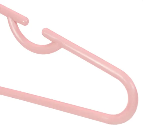 Vista 4 de HANGERWORLD Perchas infantiles para guardería y armario infantil (20 unidades, rosa)