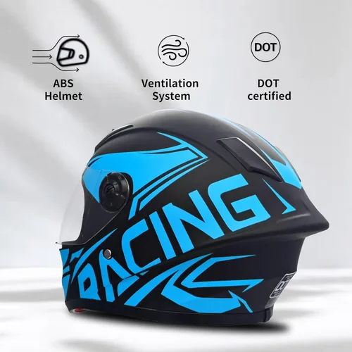 Vista 4 de SanQing - Casco de motocicleta de cara completa para niños, motocross, bicicleta de tierra, ATV, BMX, kart, todoterreno, para 4 ruedas, niño, niña