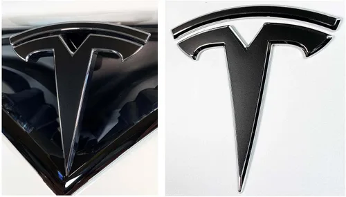 Vista 9 de Calcomanía con logotipo para Tesla Model S, Nosecone, juego de 14 piezas (verde brillante)