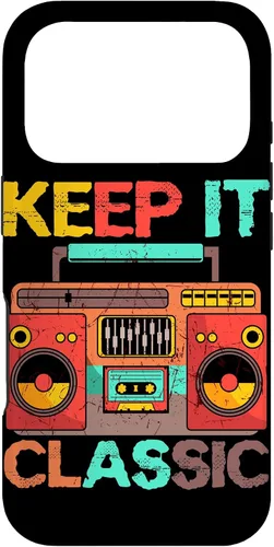 Vista 30 de Keep It Classic Radio 80s 90s Retro Vintage Cassette Player Funda para iPhone 17