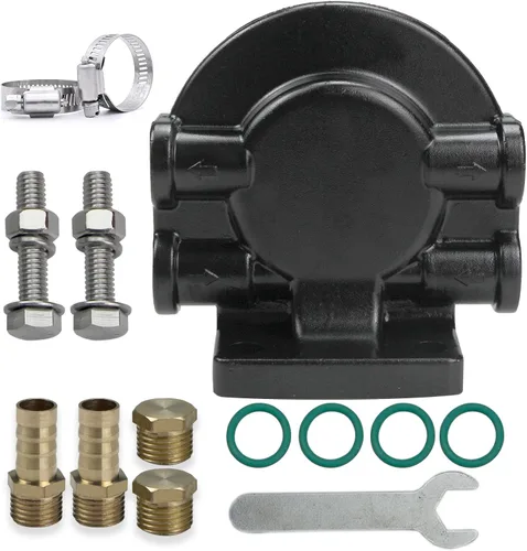 Vista 11 de UF-10K - Conjunto separador de agua con filtro de combustible compatible con motor fuera de borda marino Mercury, Yamaha, Suzuki, Tohastsu, filtro
