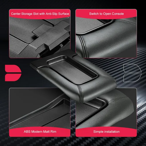 Vista 4 de BDFHYK Kit de repuesto de tapa de consola central compatible con Cadillac compatible con Chevrolet y Escalade Avalanche Silverado Suburban Tahoe