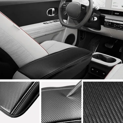 Vista 3 de SXCY Funda para reposabrazos Ioniq 5 2022-2025 2026 para Hyundai Ioniq 5 2023 2024 2025 2026 Accesorios Cubierta de consola central para 2025 2026