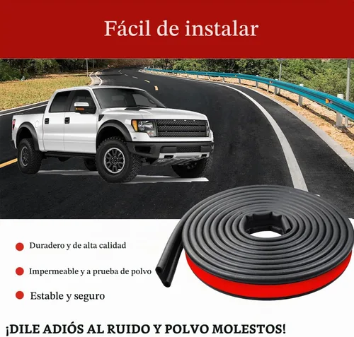 Vista 8 de Sello de cubierta Tonneau para camión, kit de sellado de puerta trasera, sello de goma para tapa de camionetas, sello de carcasa de cámper con doble