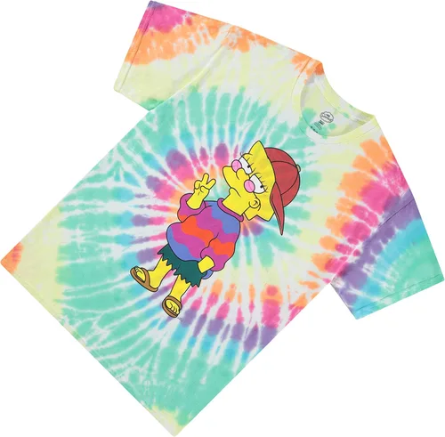 Vista 6 de The Simpsons Bart Simpson - Camisa clásica para hombre, Homer, Bart, Lisa, camiseta de teñido anudado