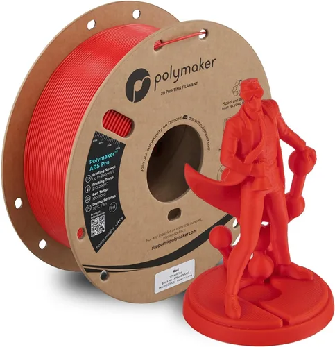 Vista 37 de Polymaker Filamento ABS Pro para impresora 3D de 0.069 pulgadas, color negro, ABS de grado de ingeniería de 2.2 lbs con alta resistencia al calor
