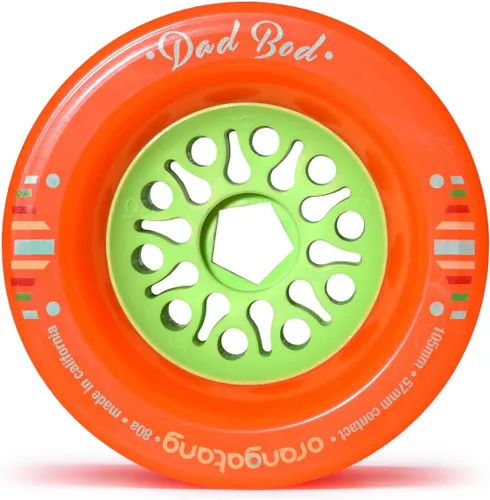 Vista 4 de Orangatang Dad BOD - Juego de 4 ruedas de 4.134 in para crucero, patinetas eléctricas