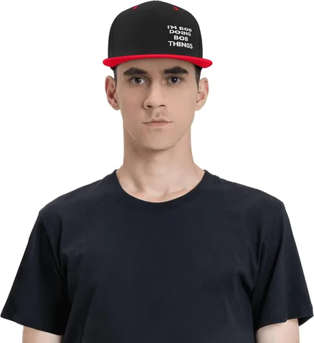 Vista 8 de Unisex Im_Bob_Doing Bob Things Logo Baseball Cap Hat Adjustable Fashion Outdoors Sandwich Cap