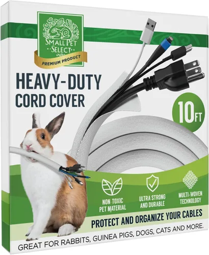 Vista 9 de Small Pet Select Funda Protectora de Cables de Alta Resistencia - Negra, 3.05m - Protector Ultra Duradero de Cables Eléctricos y Alambres