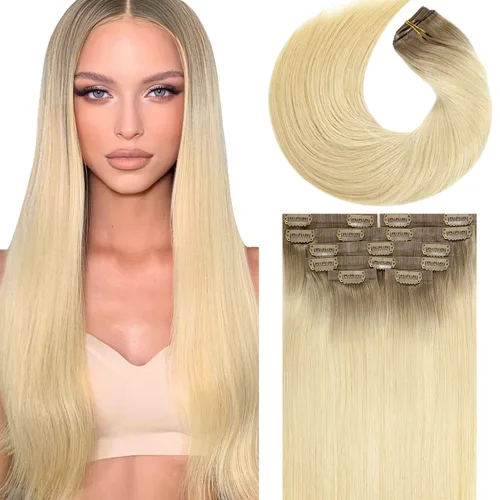 Vista 86 de Lacer Extensiones de cabello humano Remy sin costuras, color negro #1, ultra fino, doble trama de poliuretano, invisible, 7 unidades, 4.33 oz