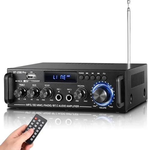 Vista 9 de AK-380 Bluetooth 5.0 Amplificador de audio para el hogar del coche Bar
