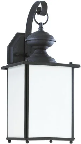 Vista 2 de Sea Gull 8468EN-965 Jamestowne - Aplique de pared para exteriores, 2 luces, 7 vatios en total, níquel cepillado antiguo