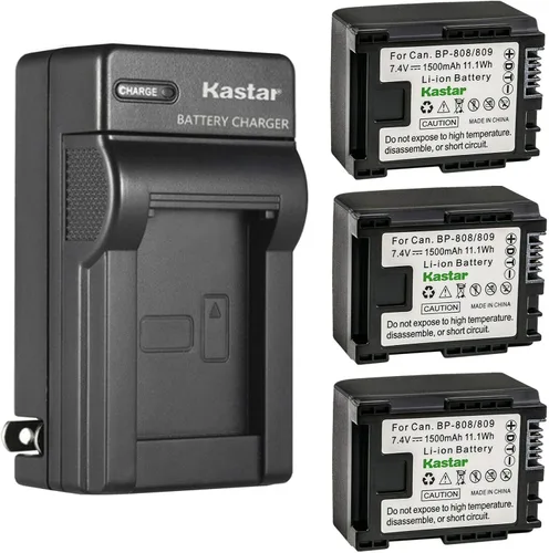 Vista 6 de Kastar - Cargador de batería de pared para Canon VIXIA HF M300 HFM300, VIXIA HF M301 HFM301, VIXIA HF M306 HFM306, VIXIA HF M40 HFM40, VIXIA HF M41