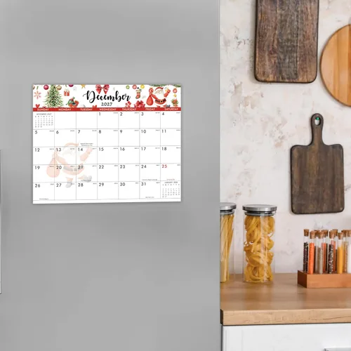 Vista 6 de Calendario magnético 2027, calendario de pared 2027, 8 x 10 pulgadas