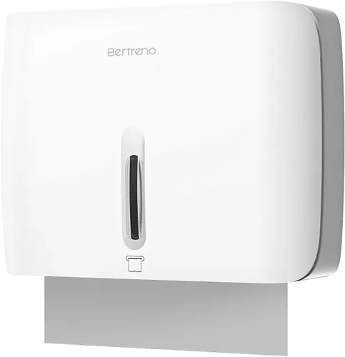 Vista 11 de Dispensador de toallas de papel comercial soporte de pared Portador de toallas de papel de gran capacidad Dispensador de toallas de mano plegadas C