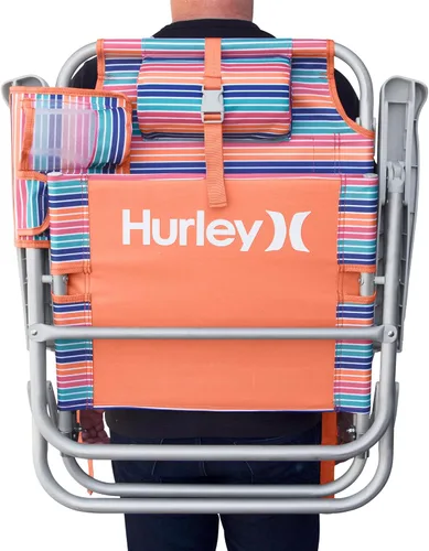 Vista 8 de Hurley - Silla de playa de lujo estilo mochila, tamaño único, sorbete