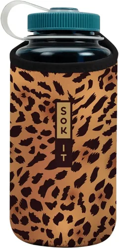 Vista 167 de Sok It BotlSok Funda para botella de agua con cubierta de neopreno aislante (Floral abstracto, se ajusta a CamelBak o Nalgene de 12 onzas)