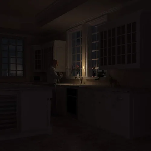 Vista 7 de MAZ-TEK Luces con sensor de movimiento enchufables con brillo ajustable, luz nocturna LED blanca cálida activada por movimiento para pasillo