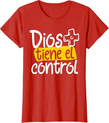 Vista 51 de Regalo Cristiano En Español Christian Spanish Dios Tiene Con Camiseta, Negro