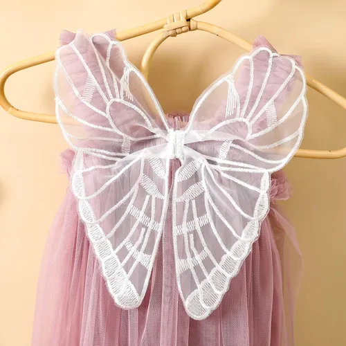 Vista 5 de Vestido de Halloween para bebés y niñas pequeñas, vestido de tutú de hada, disfraz de princesa, disfraz de princesa, 6M-4T