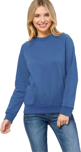 Vista 28 de MixMatchy Sudadera básica suave y cómoda de forro polar con cuello redondo para mujer