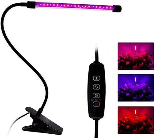 Vista 11 de Luces de Cultivo para Plantas de Interior 20 LED, Luces de Cultivo de Plantas de Interior de Espectro Completo Auto Encendido Apagado