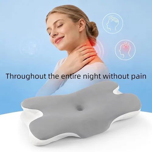 Vista 6 de Almohada cervical de espuma viscoelástica para soporte de Gris Oscuro