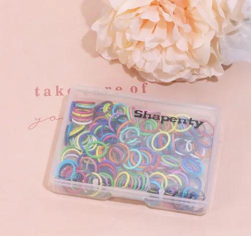 Vista 4 de Shapenty 20 colores de 0.394 in de hierro abierto anillos de salto conectores de anillos divididos para llavero, collar, pulsera, pendientes