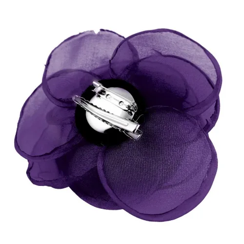 Vista 26 de adorables broches de rosas, clip para el cabello de flores de seda para mujer [joyas], sin metal, Rojo, XOTW05C4