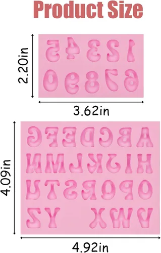 Vista 2 de 26 moldes de silicona para chocolate, 2 piezas, 0-9 números 3D para decoración de pasteles, dulces, cupcakes, pasteles, popsicle polimérico, arcilla