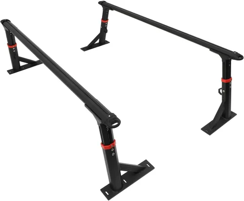 Vista 7 de FINDAUTO Estante de cama de camión resistente de altura ajustable Estante universal extensible de escalera para camioneta