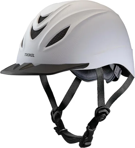 Vista 6 de Troxel Intrepid - Casco de equitación para caballos de silla, diseño ajustable de bajo perfil, equipo de seguridad para equitación