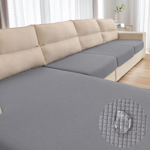Vista 17 de Funda repelente al agua para cojín de sillón, funda elástica para respaldo individual de sofá seccional, funda para sofá en forma de L para mascotas