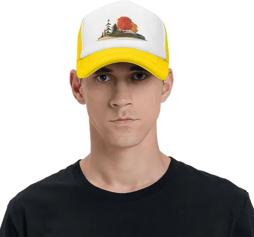 Vista 8 de The Farm Original Gorra de camionero ajustable de malla para hombre y mujer, color negro