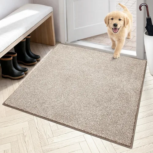 Vista 71 de PURRUGS Tapete para puerta con atrapamiento de suciedad, 20 x 31.5 pulgadas, antideslizante, lavable a máquina, tapete para puerta de perro, tapete