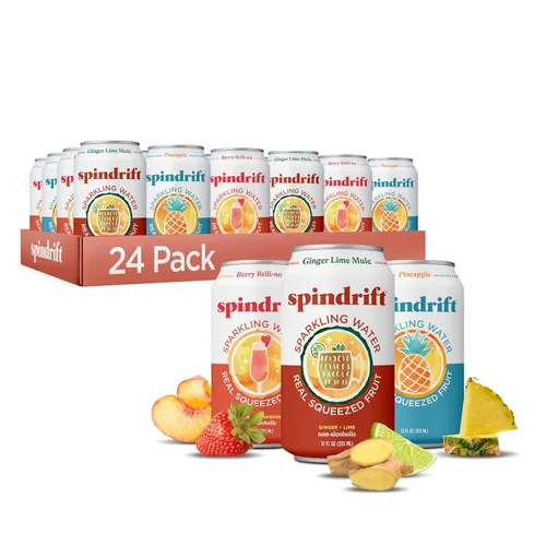 Vista 10 de Spindrift Lemonade 3 sabores variados paquete de 20