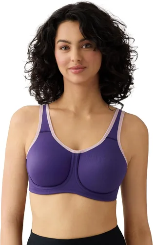 Vista 29 de Wacoal Sujetador deportivo Simone Sport sin forro de cobertura completa con aros para mujer, 855170 Arena