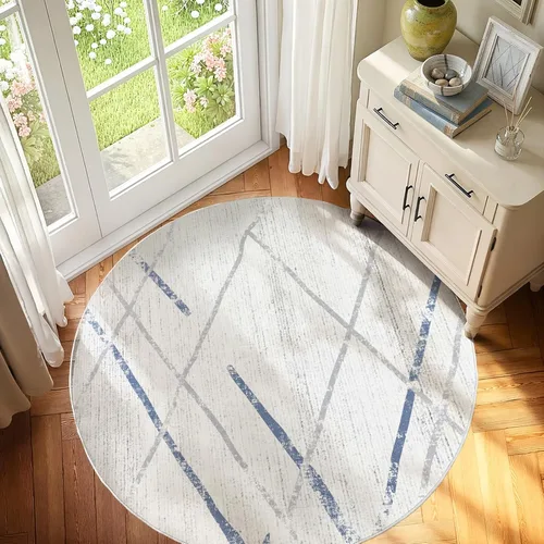 Vista 92 de jinchan - Tapete de pasillo marroquí de 2 x 6 pies con líneas, bohemio, lavable, para cocina, suave, geométrico, de lana sintética, antideslizante