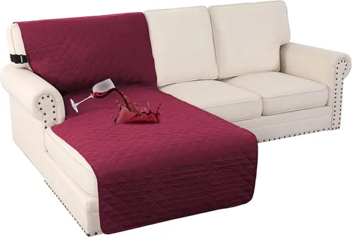 Vista 62 de Turquoize Funda 100 % impermeable para sillón de ala, protector de sofá, triple antideslizante, protector de muebles para mascotas, niños, perros
