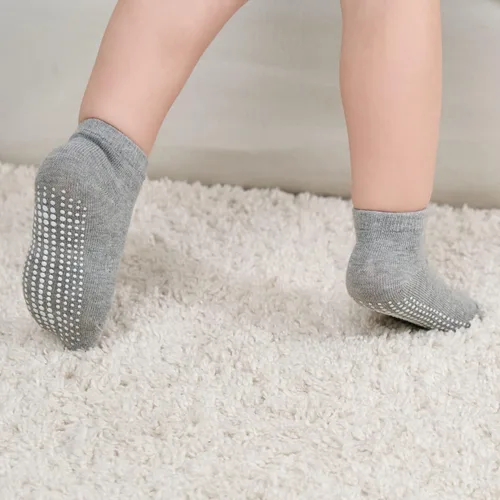 Vista 5 de ZAPLES Calcetines tobilleros antideslizantes para bebés con agarre antideslizante para niños y niñas, corte bajo para bebés y niños pequeños