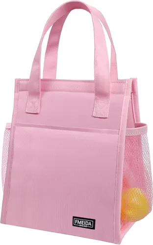 Vista 10 de Bolsa de Almuerzo Aislada para Mujeres, Bolsas de Almuerzo Pequeñas de 6.75L con Múltiples Bolsillos, Bolsa Térmica Reutilizable para Trabajo
