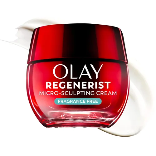 Vista 12 de Olay Crema Hidratante Facial, Crema Micro-Esculpidora Regenerist para Mujeres, Tamaño de Prueba - Hidratación Instantánea, Anti-Envejecimiento