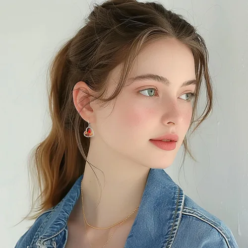 Vista 242 de Aretes colgantes de plata de ley con diseño de árbol de la vida, flor, abeja, animales, gato, colibrí, piedra lunar, turquesa, aretes con cierre
