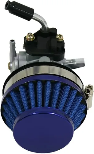 Vista 7 de JRL Conjunto de carburador de 2 tiempos de 80 cc para motor de 100 cc, 49 cc, 50 cc, 66 cc, motor motorizado, motocicleta, bicicleta, motor de gas