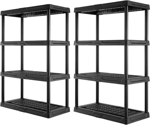 Vista 6 de CENTREX CX 5-Tier Heavy Duty Plastic Storage Shelves that Support up to 150lbs/shelf, Organization and Storage, Weather-Resistant Design, Easy