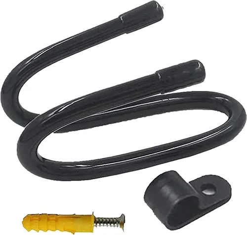 Vista 2 de Pmsanzay Soporte de pared para fútbol americano, almacenamiento de pared de fútbol, forma de garra de W ajustable, ideal para casco de fútbol